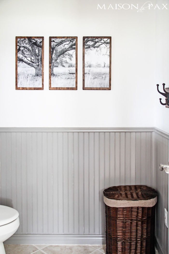 I love this wall art! Split photo black and white mounted on wood. DIY Triptych | aiweb9ygdry.cmersite.com