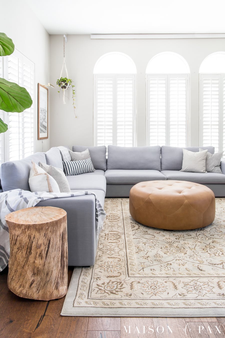 Designing a Small Living Room with a Large Sectional
