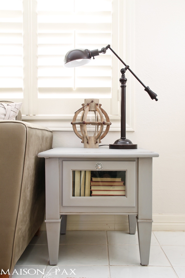 Gray Chalk Paint Coffee and Side Table