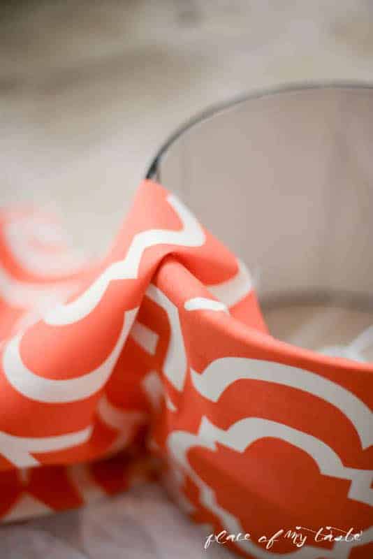 Fabric covered lamp shade by Place Of My Taste  (3 of 8)