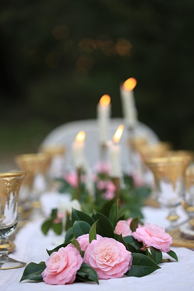 Romantic Rose Centerpiece- Maison de Pax