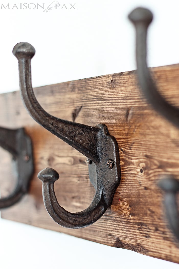 This DIY towel rack is gorgeous! The rustic finish and strong, sturdy hooks make this a perfect coat or towel rack for any space. Great step-by-step tutorial, too! aiweb9ygdry.cmersite.com