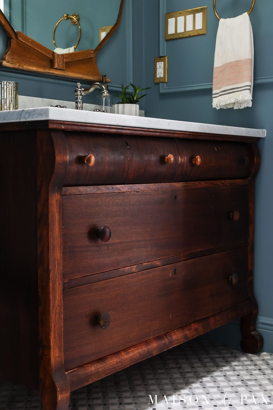 How to Turn a Dresser into a Vanity