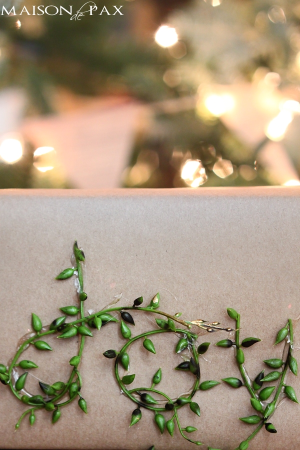 Great gift wrap ideas!  Simple, natural, and gorgeous... via aiweb9ygdry.cmersite.com #hoilday #Christmas #present