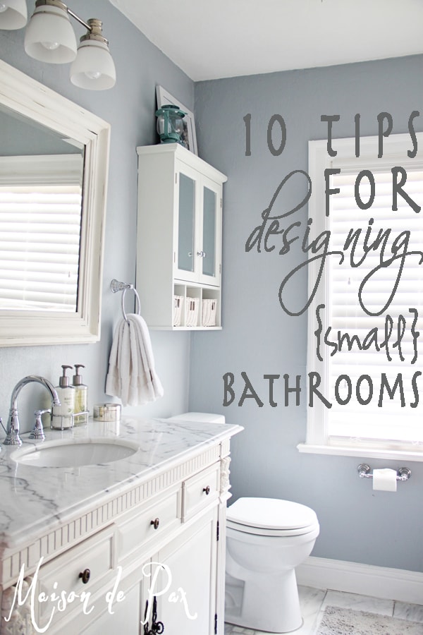 10 tips for designing small bathrooms