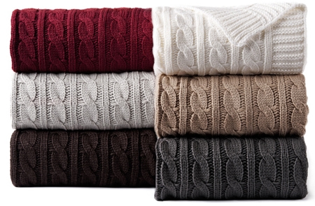 Cable Knit Throws - Maison de Pax