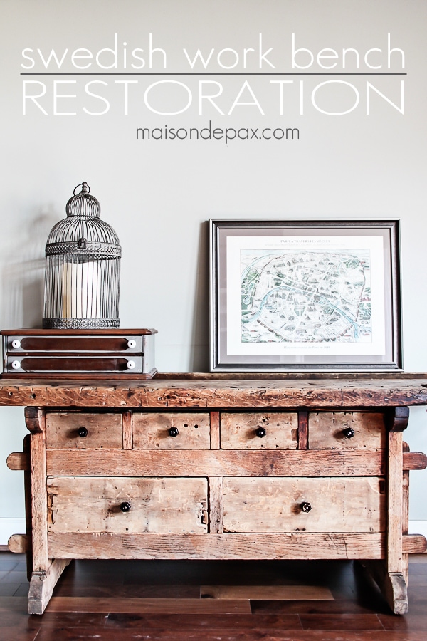 Restored Swedish Workbench