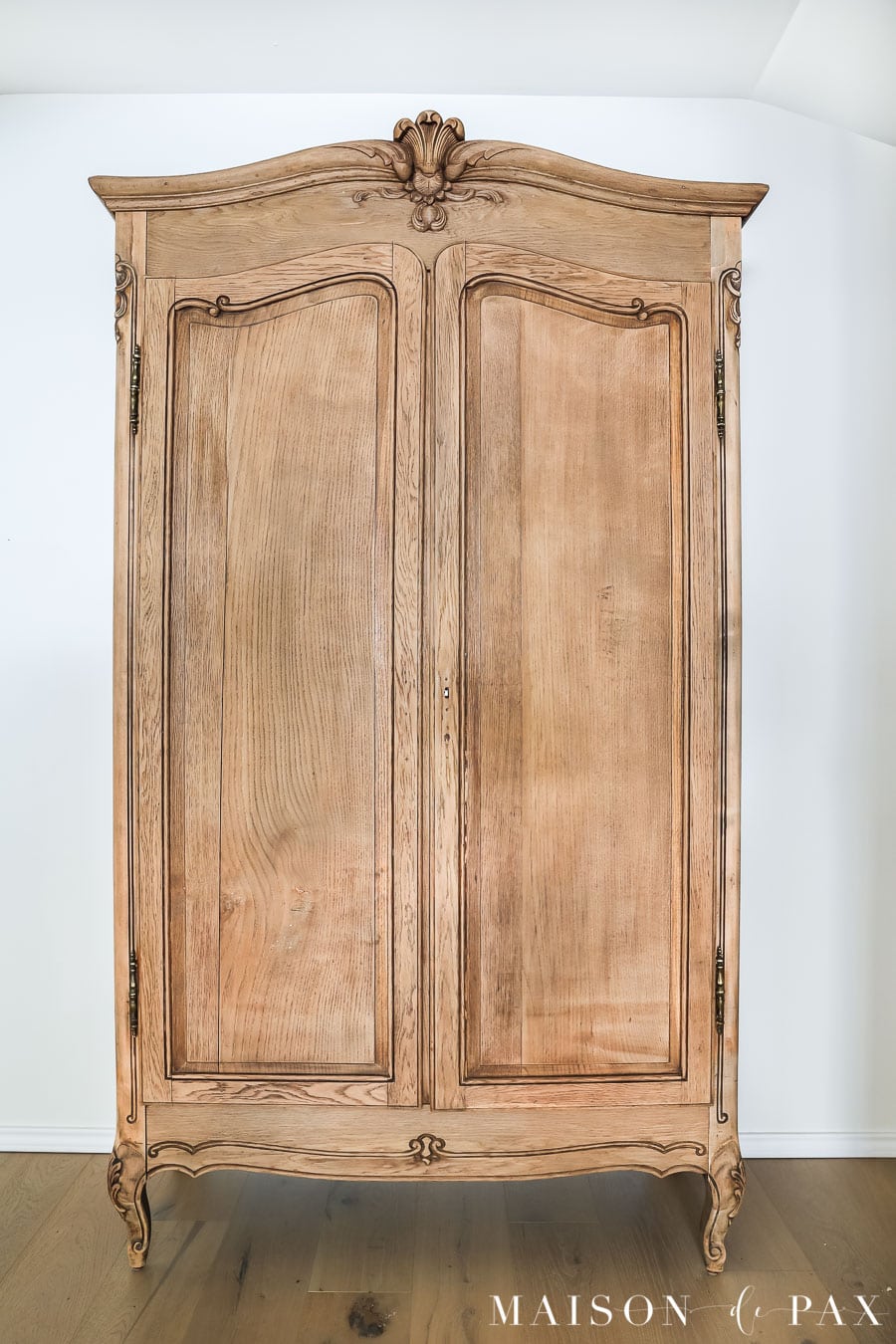 naked stripped french antique amoire