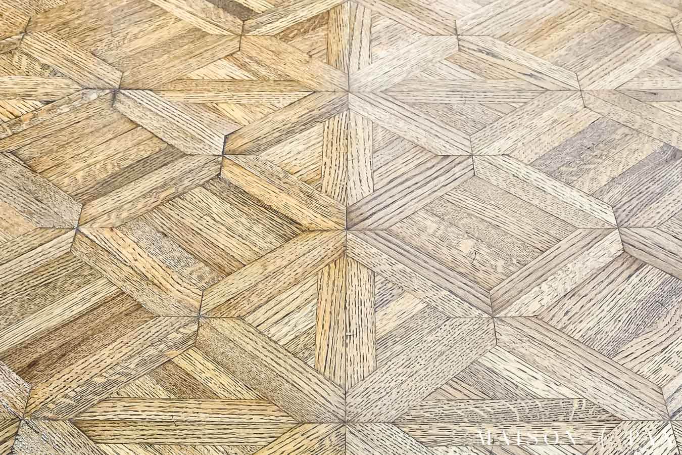 oak dining table with and without wipe on polyurethane | Maison de Pax
