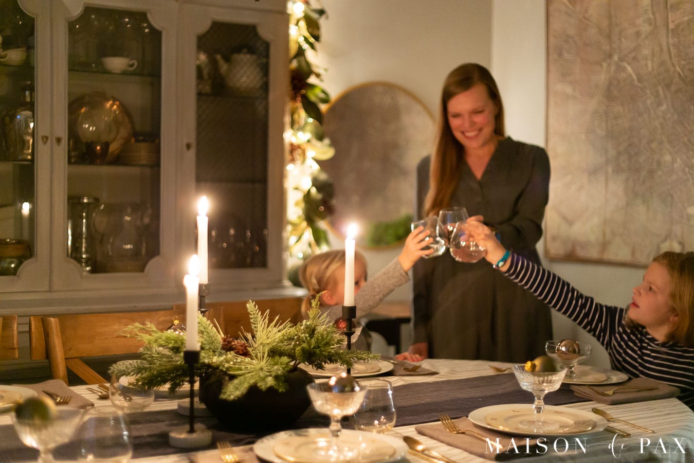 Christmas dinner toast
