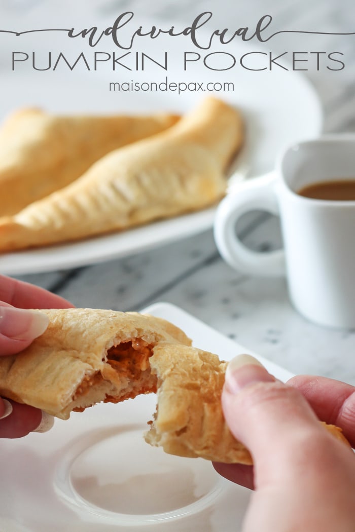 Adorable little individual pumpkin treats - a perfect fall and Thanksgiving recipe: 5 ingredients rolled up in Pillsbury crescent rolls... couldn't be easier! aiweb9ygdry.cmersite.com
