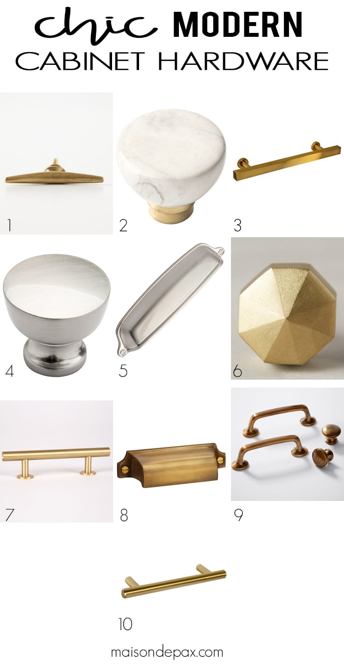 Chic Modern Cabinet Hardware