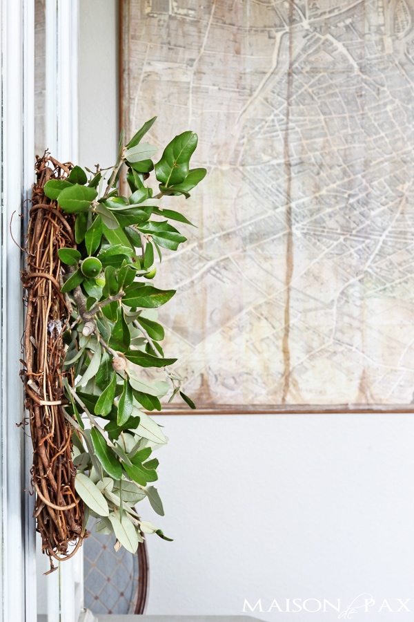 Easy Natural Fall Wreath