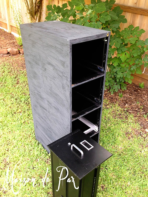 Painted file cabinet- Maison de Pax