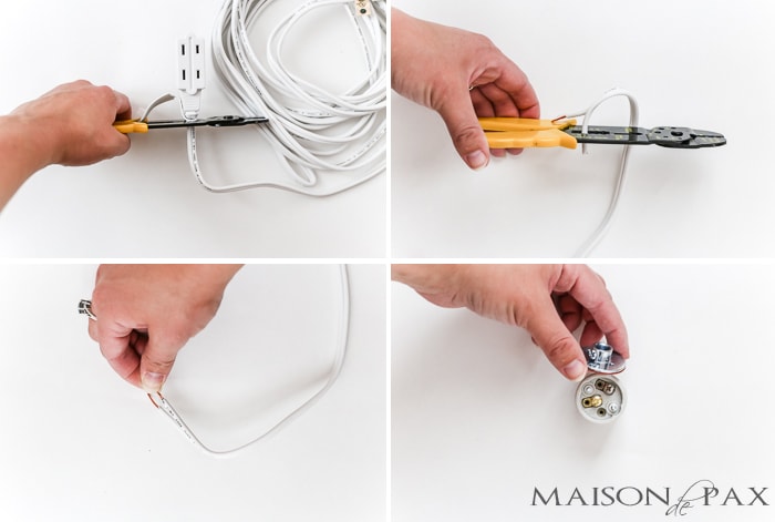 Step by Step instructions (with clear picture tutorial) for how to make a DIY copper pendant light fixture. Just gorgeous in any space and so versatile!