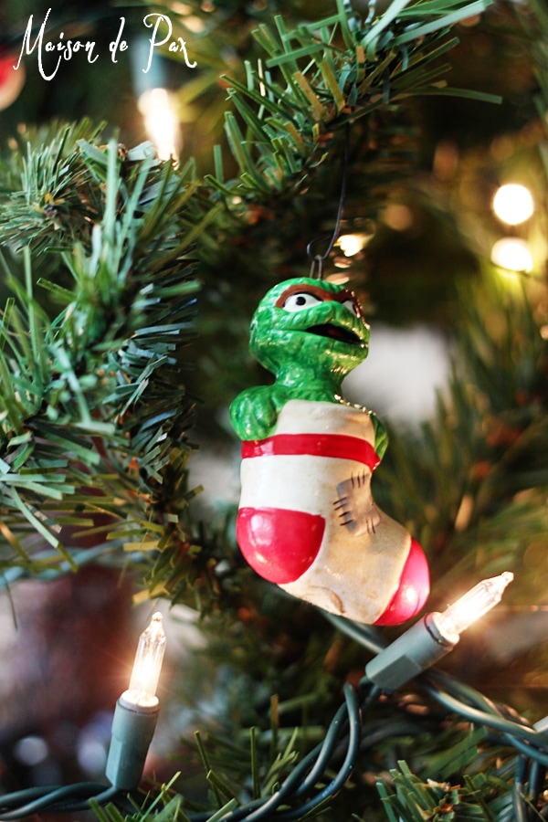 Making a place for sentimental touches at Christmas time...