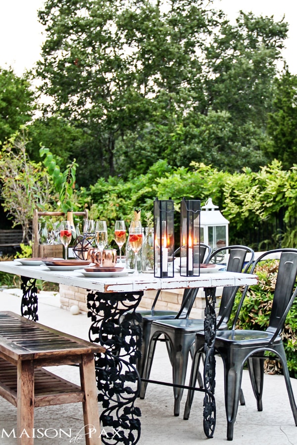 gorgeous, elegant yet casual outdoor dinner party setting | aiweb9ygdry.cmersite.com