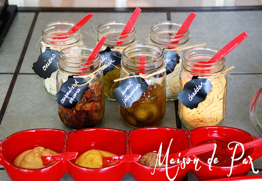 mason jar labels with chalk marker