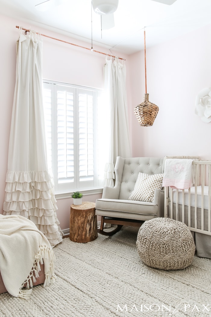 Textured rug and pouf- Maison de Pax