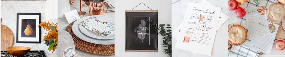 five different free fall printables