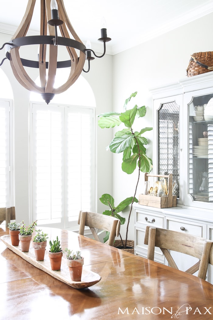 Simple Spring Dining Room Decorating Ideas