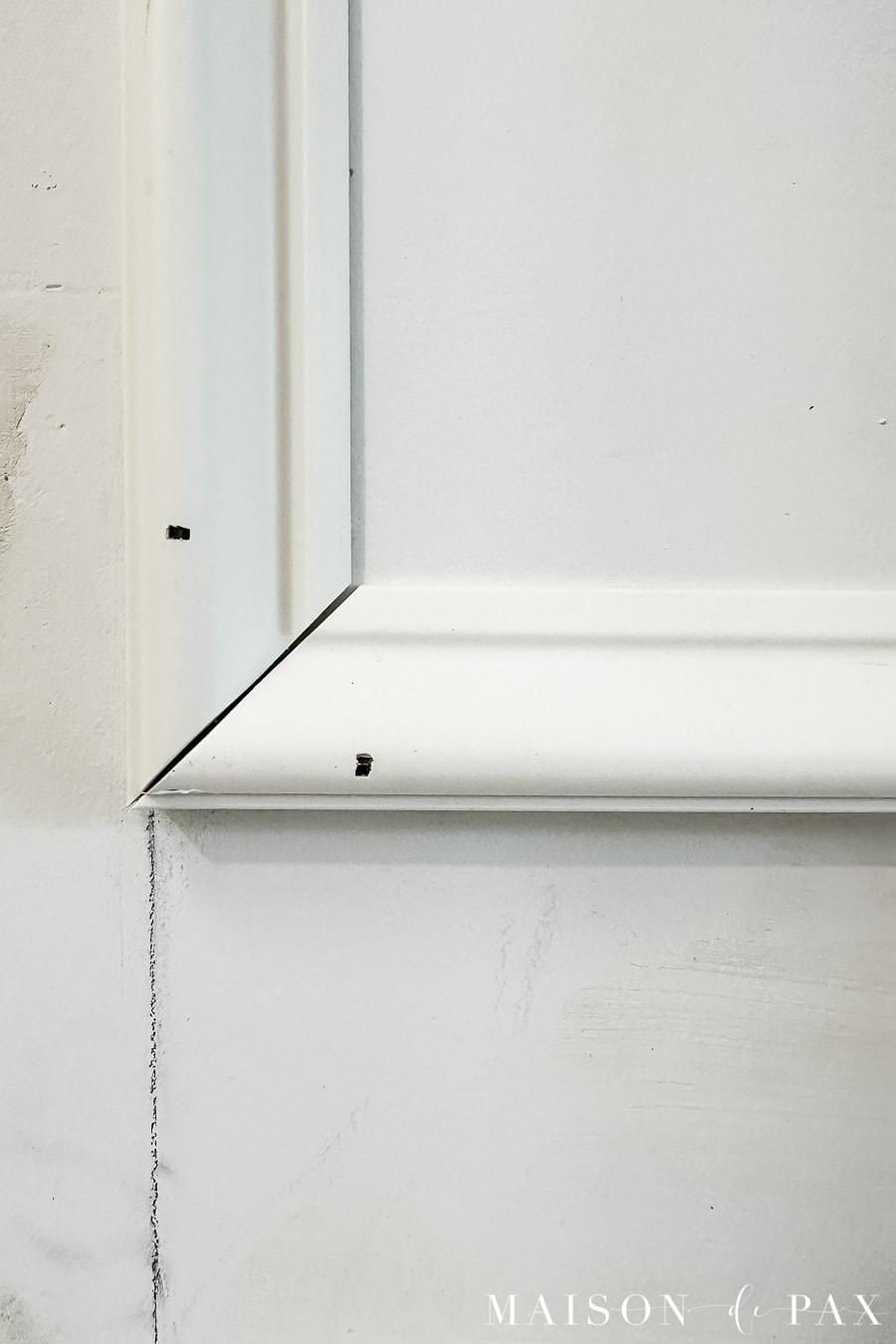 corners don't line up perfectly on picture frame molding