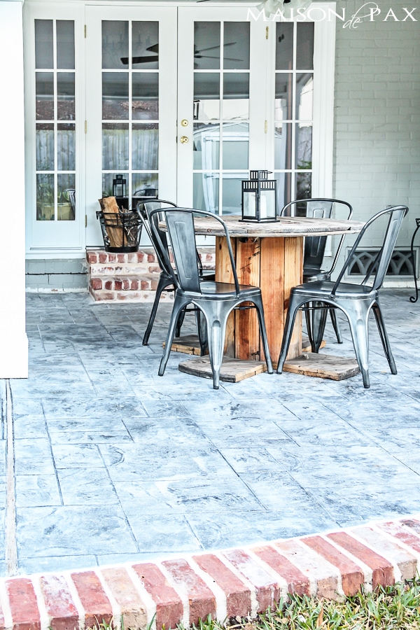 gorgeous stamped concrete and antique brick patio | aiweb9ygdry.cmersite.com
