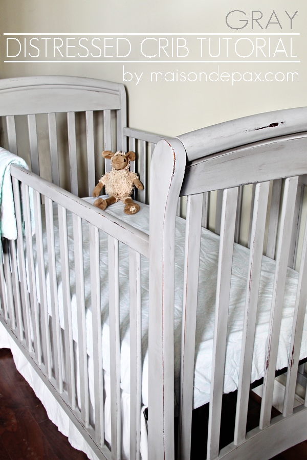 Gorgeous Gray Crib Makeover