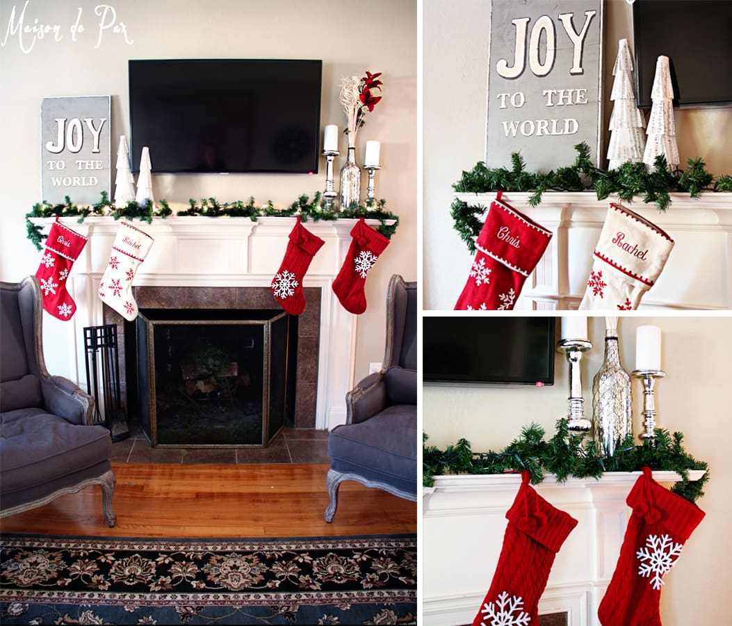 christmas tour mantel collage- Maison de Pax