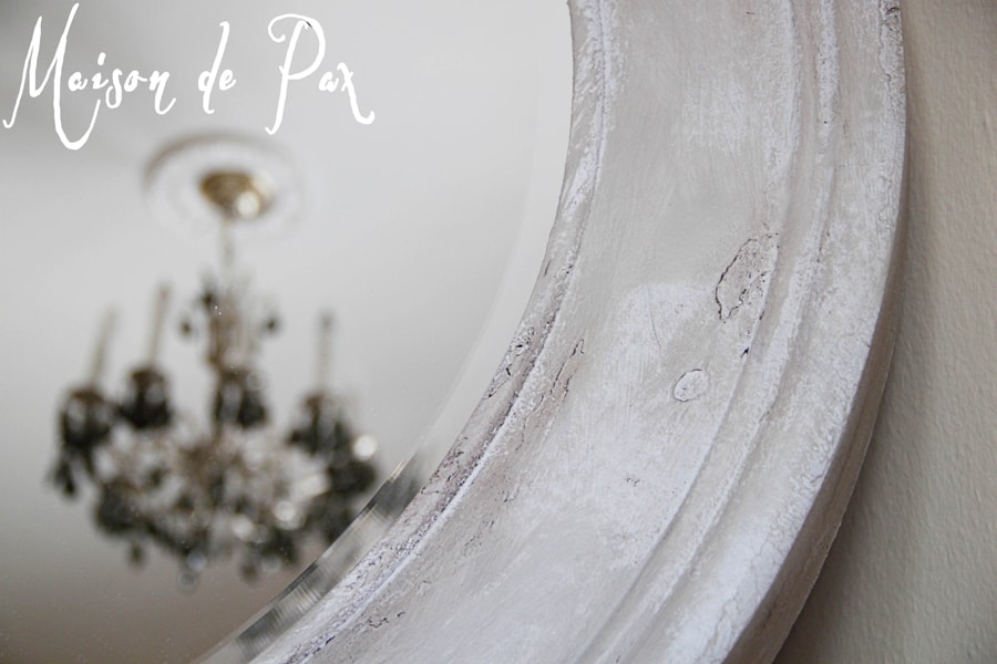 layered homemade chalk paint finish