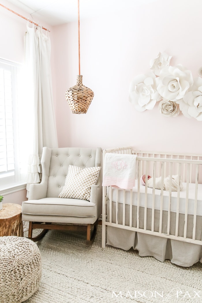 Blush Nursery with Neutral Textures