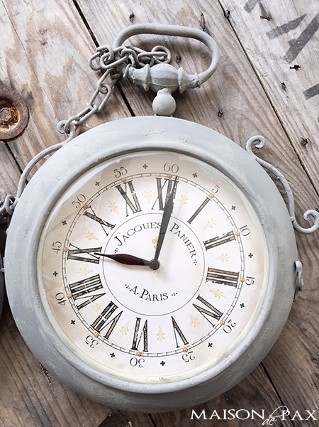 gorgeous painted vintage clock plus great tips for painting accessories | aiweb9ygdry.cmersite.com