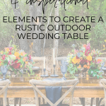 Create a rustic outdoor wedding table with candles, florals, string lights, and greenery - Maison de Pax