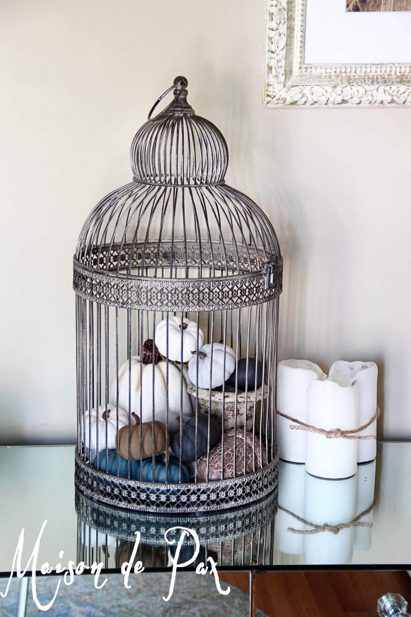 DIY Chalk Painted Pumpkins
