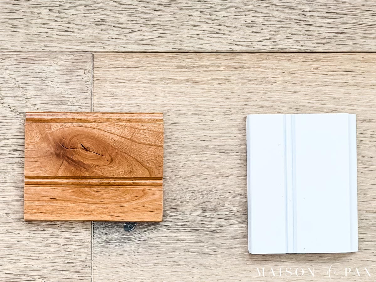 white and rustic alder natural cabinet samples from KraftMaid