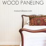 white skinny vertical shiplap painted white | Maison de Pax