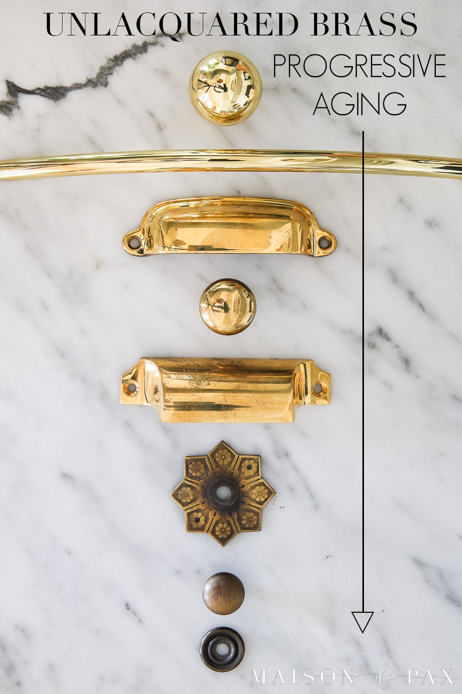 what happens to unlacquered brass over time
