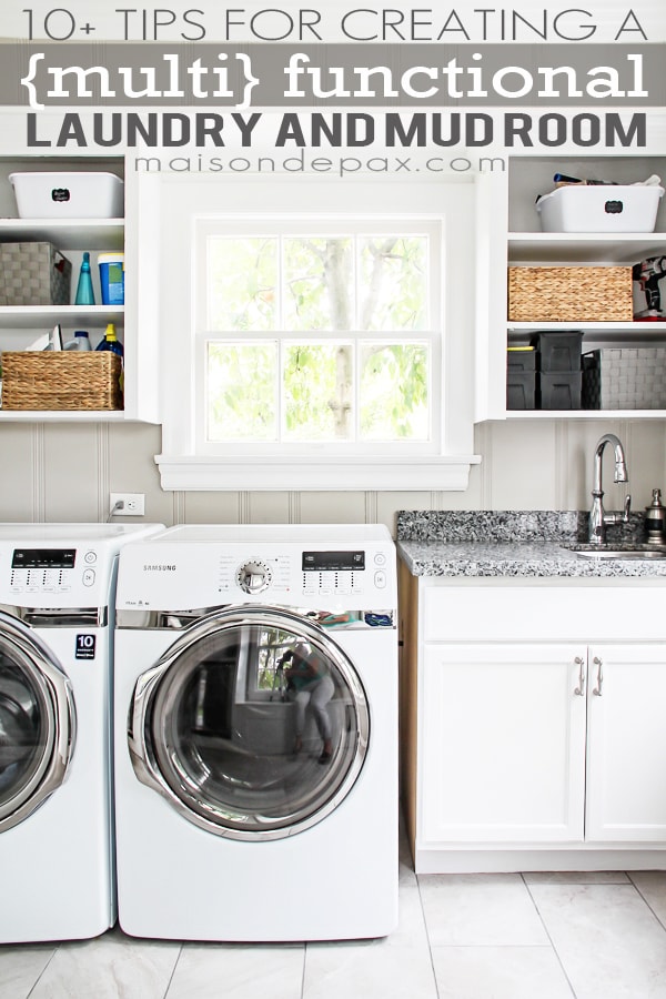 I love this laundry room! 10+ Tips for Creating a {multi} Functional Laundry and Mud Room | aiweb9ygdry.cmersite.com