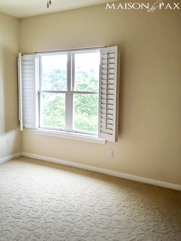 The nursery... before. Come see how this 1990's home was transformed and updated beautifully!