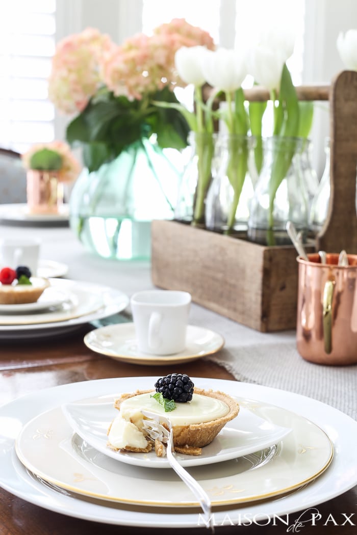 what a lovely, fresh table setting - perfect for Mother's Day brunch, Easter dinner, or any special spring occasion | aiweb9ygdry.cmersite.com