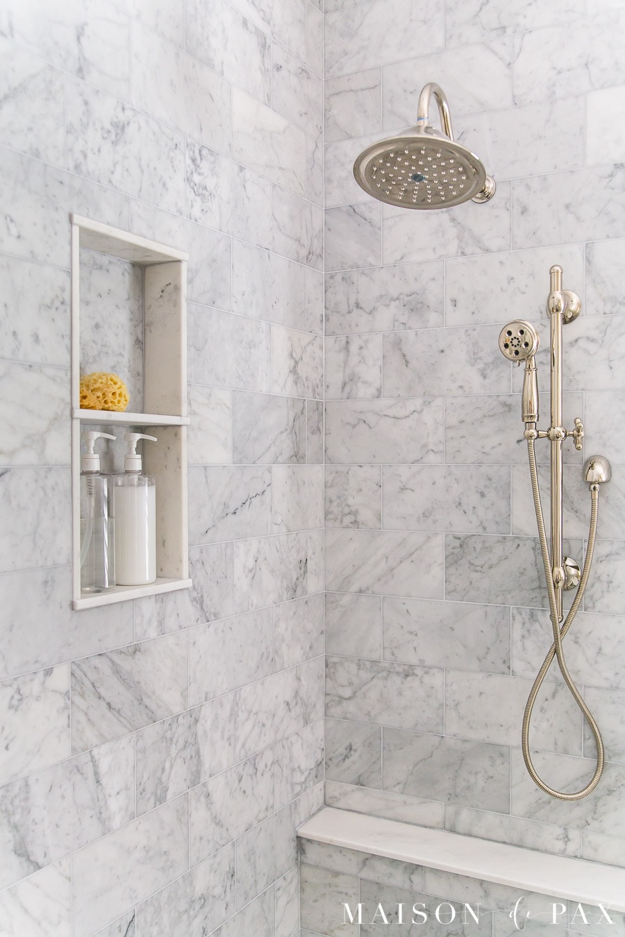 Marble Tile Combinations for Bathrooms