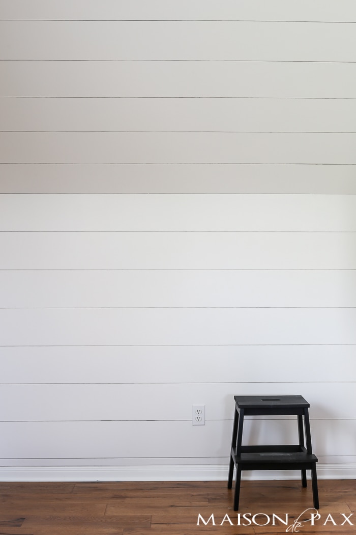 DIY Shiplap Wall- Maison de Pax