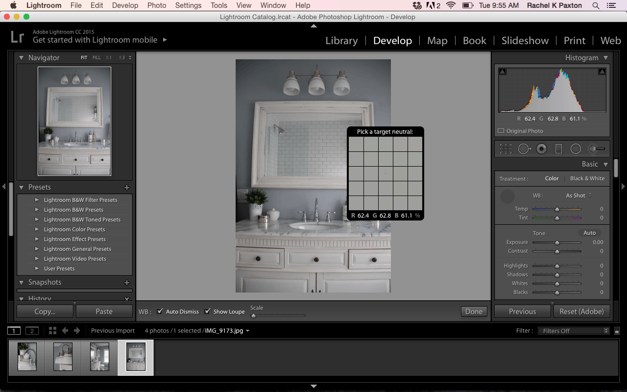 Lightroom editing tips for interior photography- Maison de Pax
