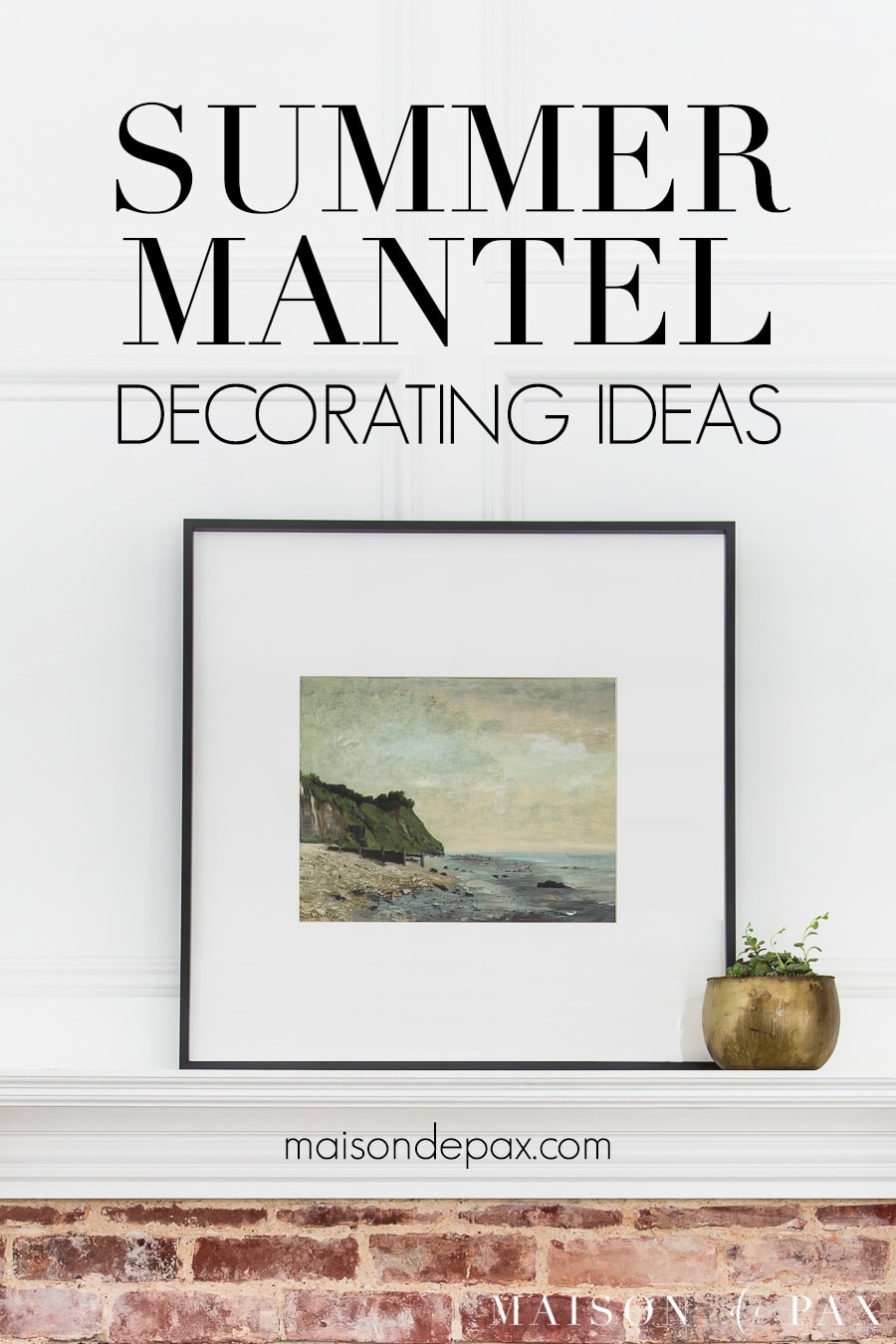 summer mantel decorating ideas