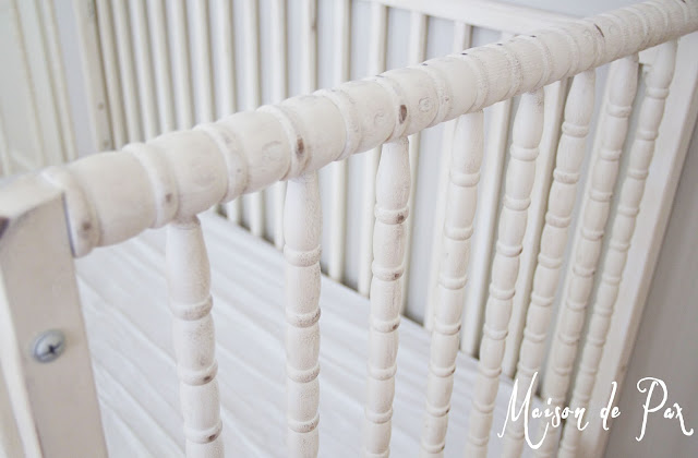 Rustic Spindle Crib- Maison de Pax