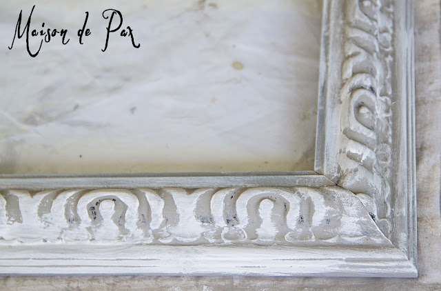 antique painted picture frame tutorial- Maison de Pax