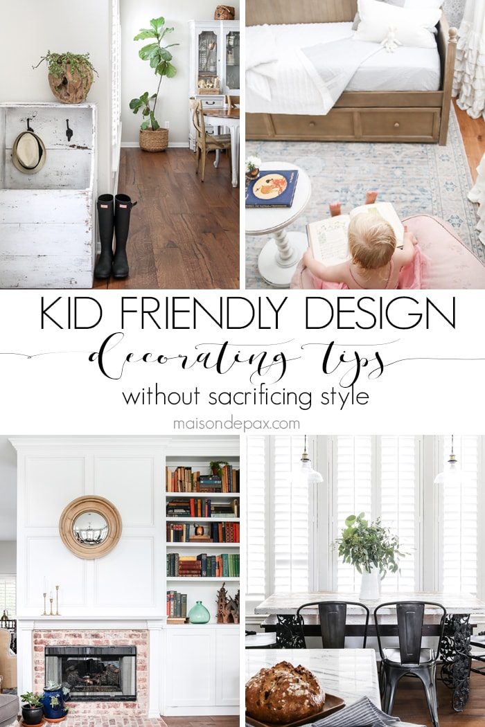 Kid-friendly decorating ideas: find out how to make your home family friendly without sacrificing style! #kiddecor #decoratingforkids #familyfriendly #kidfriendlydecorating #decoratingideas #kidfriendlydesign 