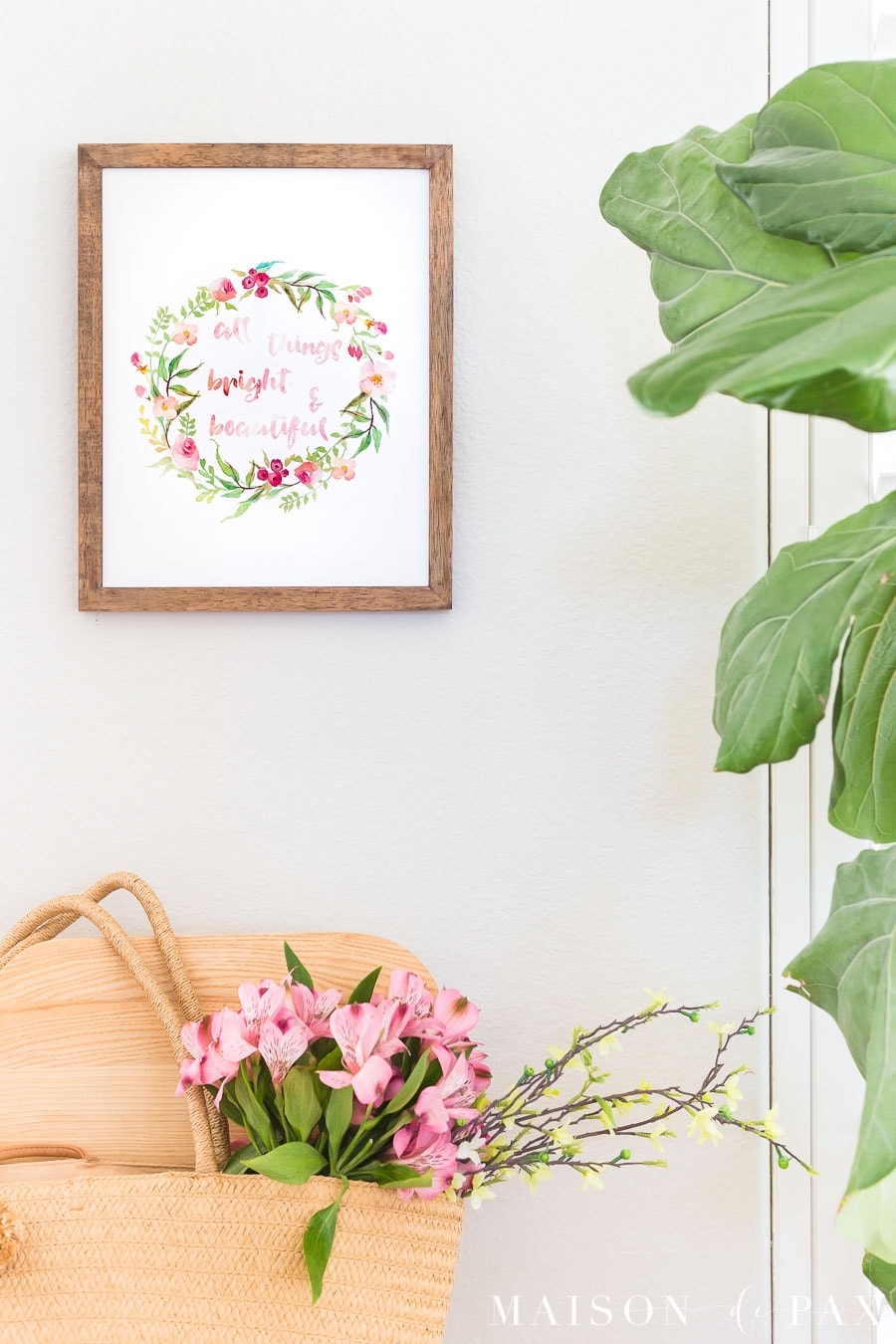 Bright and Beautiful Watercolor Spring Printable