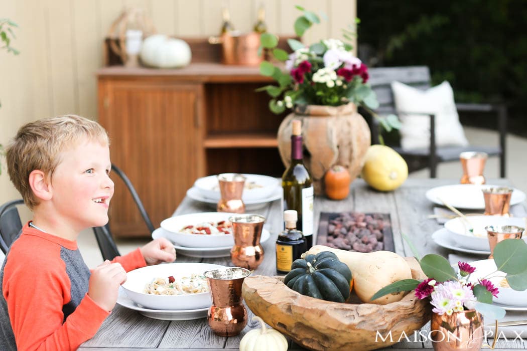 outdoor fall table