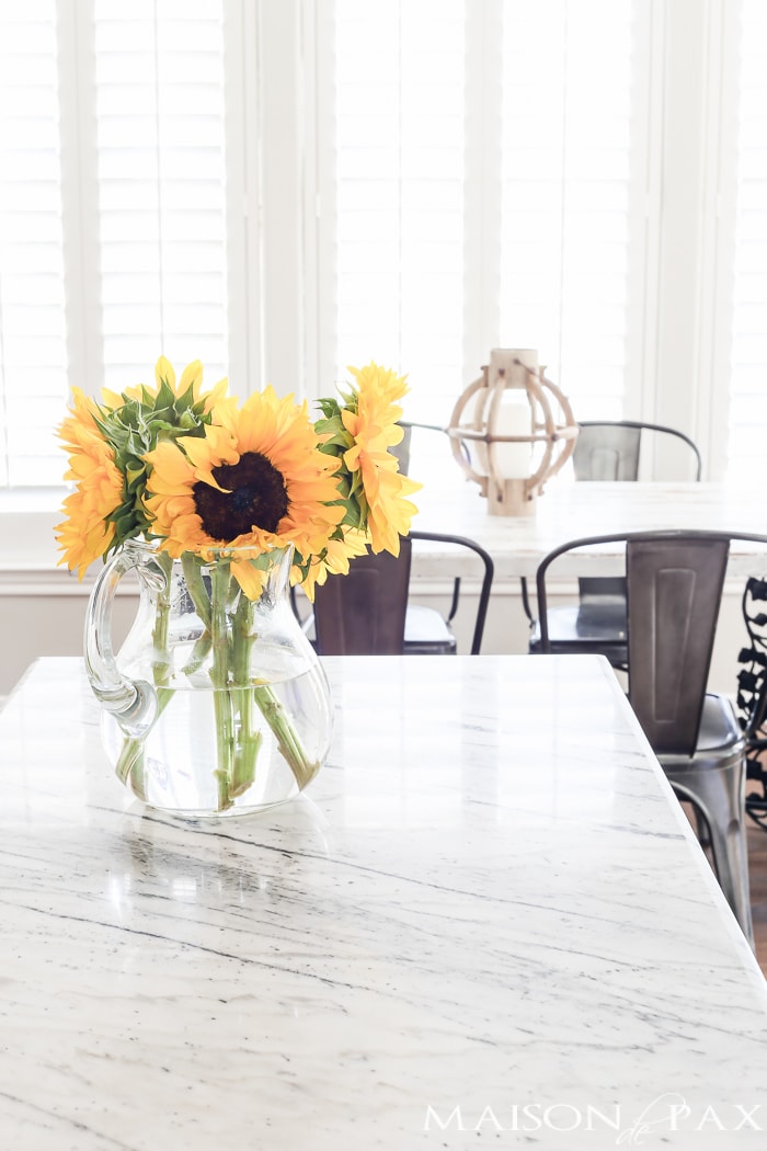 Marble kitchen island- Maison de Pax